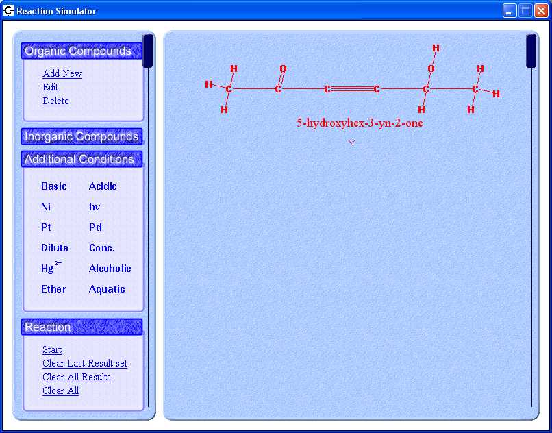 IUPAC Name Generator - Reaction Simulator